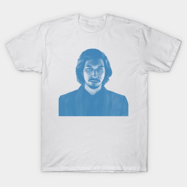 Adam Driver in Blue T-Shirt by fiatluxillust